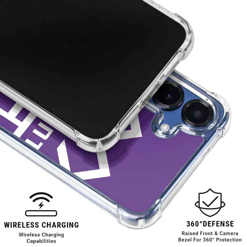 NBA Sacramento Kings Large Logo Galaxy S25 Clear Case